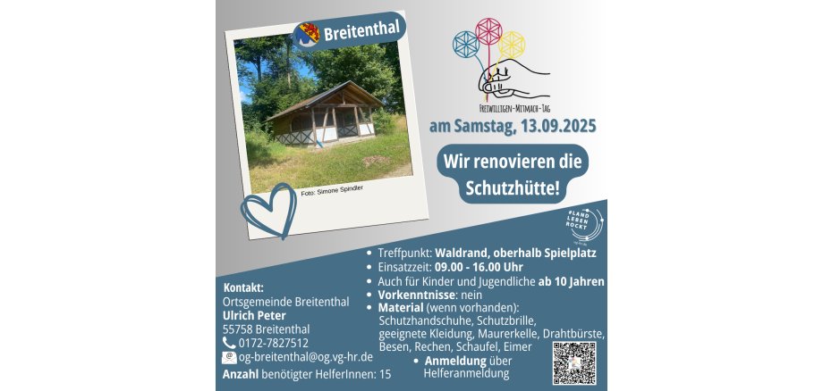 Plakat des Projektes in Breitenthal (nähere Infos im Fließtext)