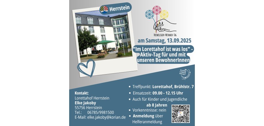 Plakat des Projektes in Herrstein