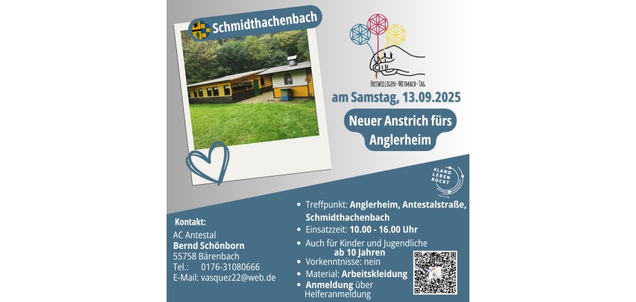 Plakat des Projektes in Schmidthachenbach (nähere Infos im Fließtext)