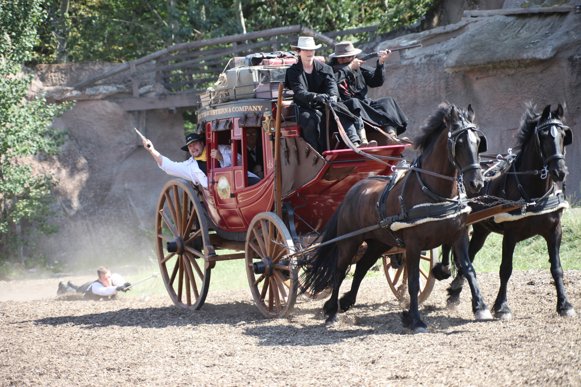 Kutsche bei Karl-May Festspiele in Mörschied Kutsche bei Karl-May Festspiele in Mörschied