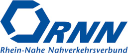 in blauer Schrift Rhein-Nahe Verkehrsverbund 
