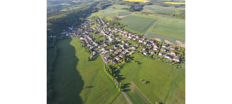 Luftbild der Ortslage Dickesbach