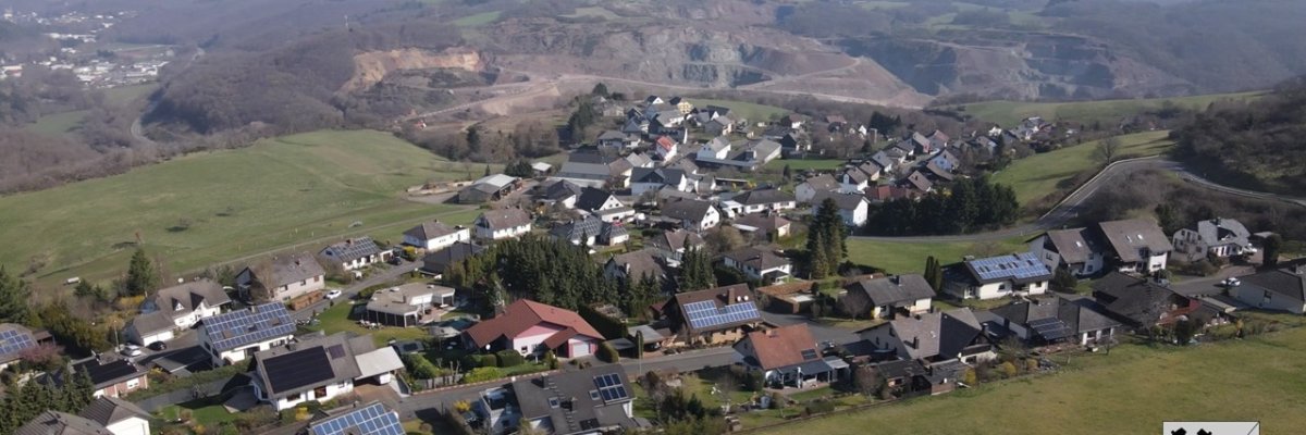Blick aus der Luft auf Gerach