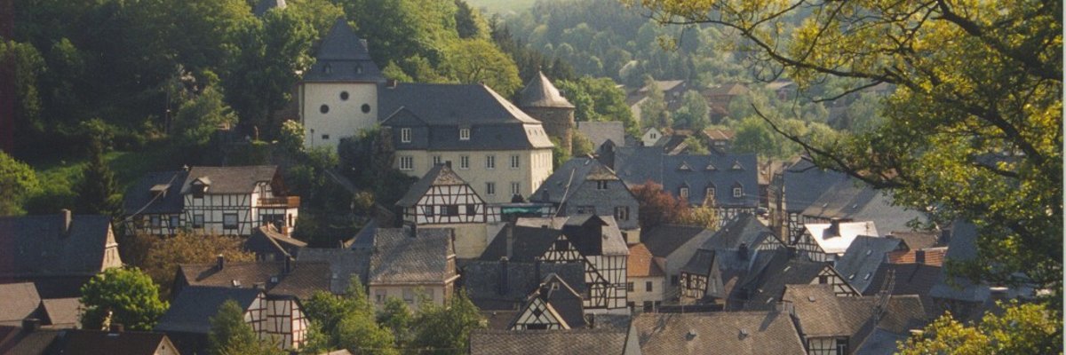 Blick auf den historischen Ortskern der Ortsgemeinde Herrstein