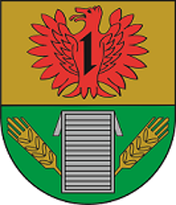 Wappen der Ortsgemeinde Weitersbach In geteiltem Schild oben in Gold ein rotes Fabeltier mit einem Wolfskopf und weit geöffneten Schwingen, belegt mit einem schwarzen Wolfshaken. Unten in Grün eine silberne Korndarre, begleitet von zwei goldenen Ähren.