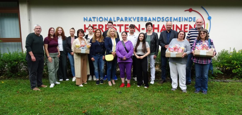 Gruppenfoto mit Mitarbeitern