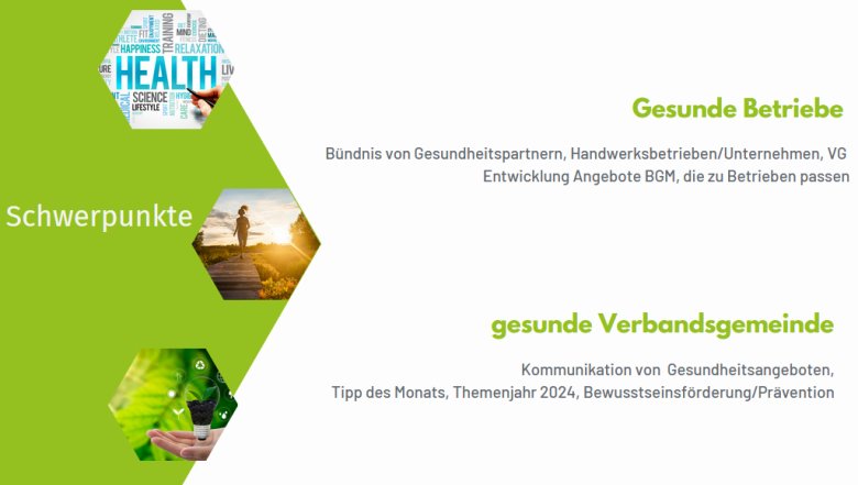 Zusammenfassung Schwerpunkte gesunde Betriebe - gesunde VG