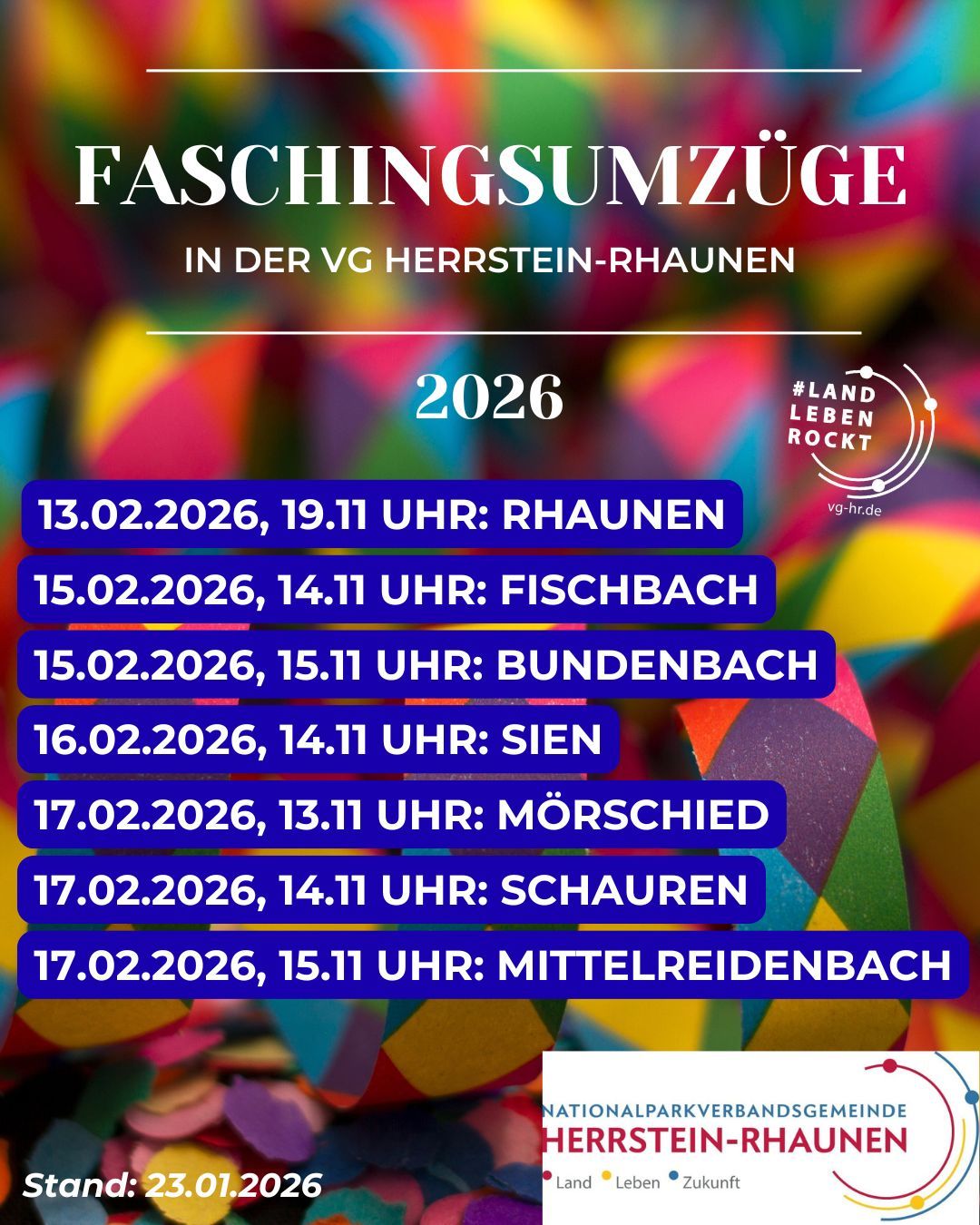 Weiß Bunt Fröhlich Konfetti Luftschlangen Fasching Karneval Flyer (Instagram-Post (4:5)) - 1