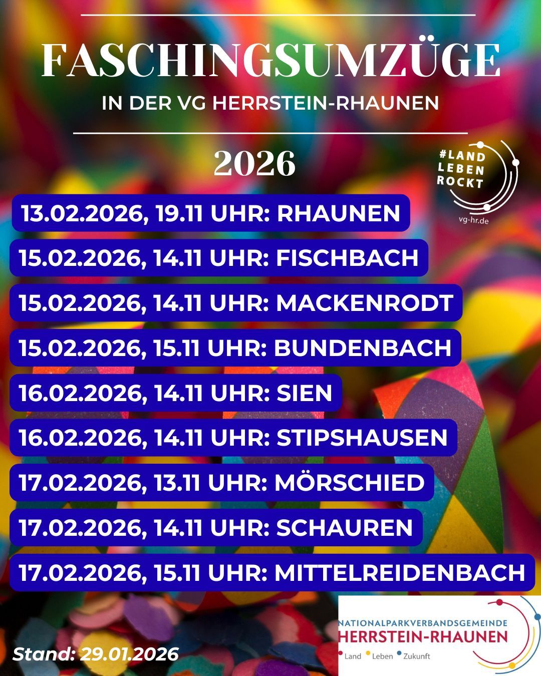 Weiß Bunt Fröhlich Konfetti Luftschlangen Fasching Karneval Flyer (Instagram-Post (4:5)) - 1