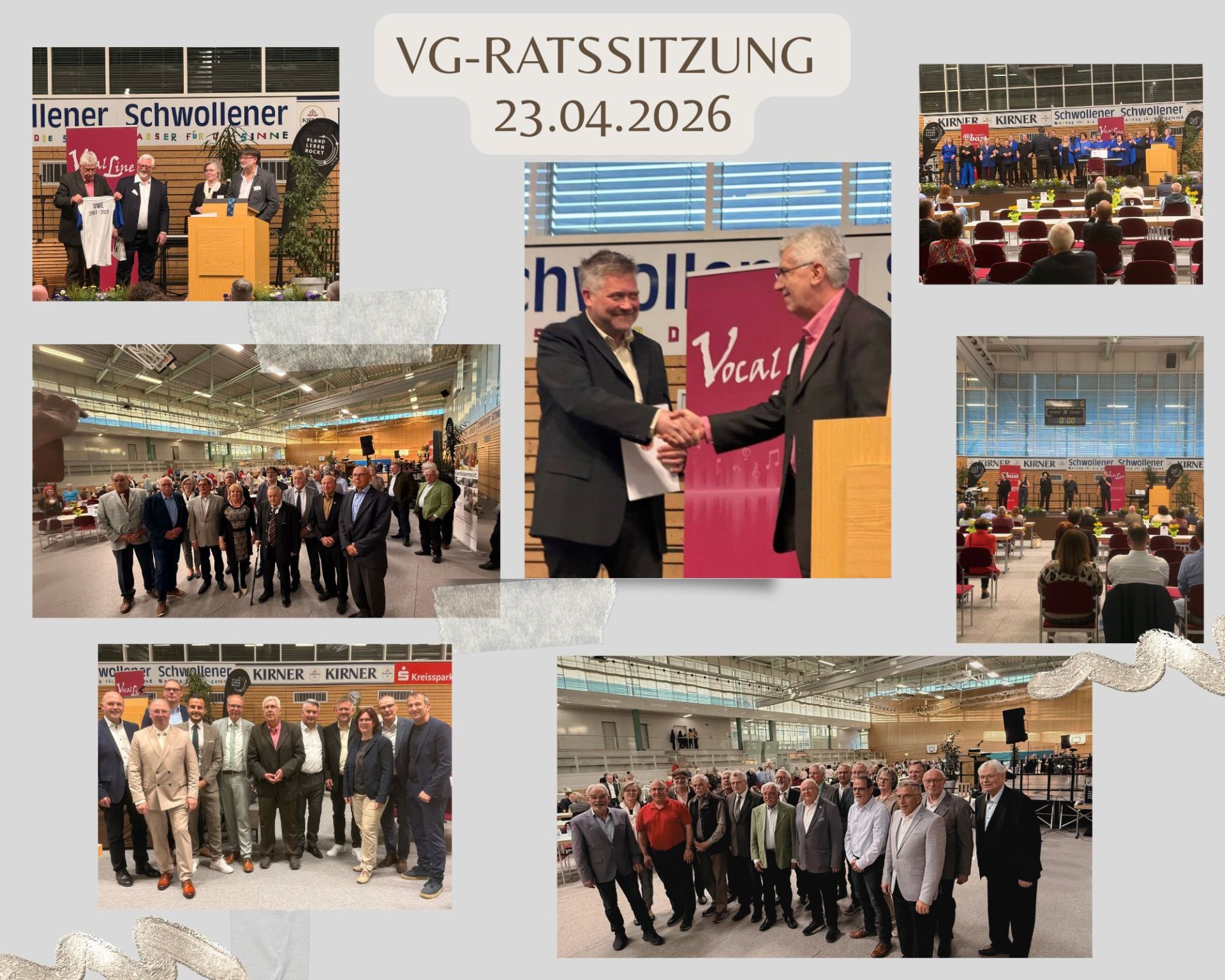 Bildercollage zur VG-RAtssitzung am 23.04.2026