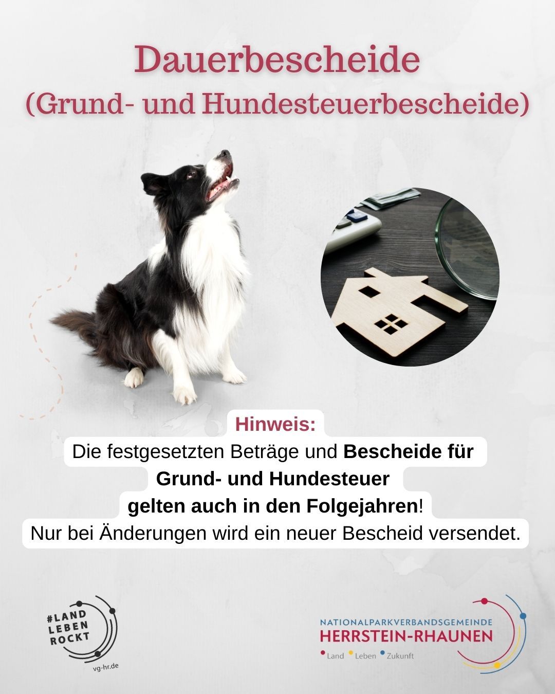 Dauerbescheide (Grund- und Hundesteuerbescheide)