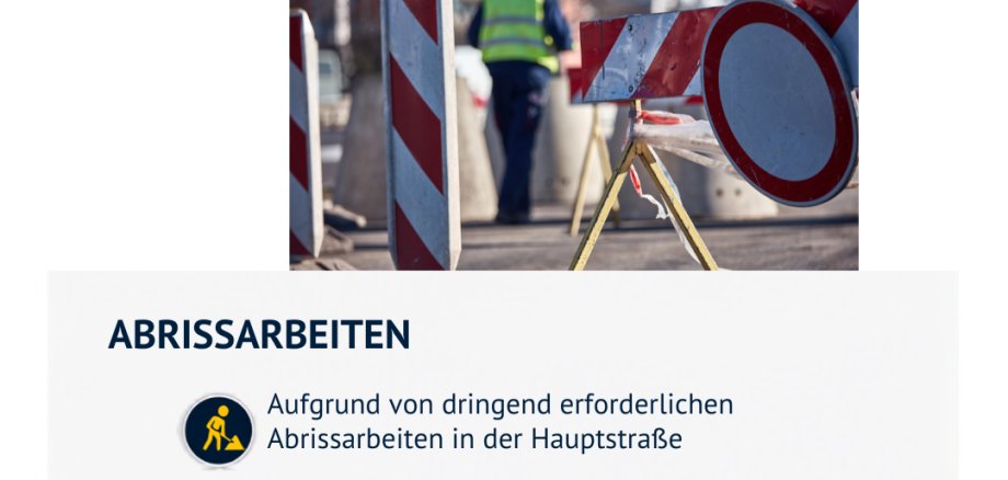 Straßensperrung Hintertiefenbach Straßensperrung Hintertiefenbach vom 28.08.2026 - 11.09.2026