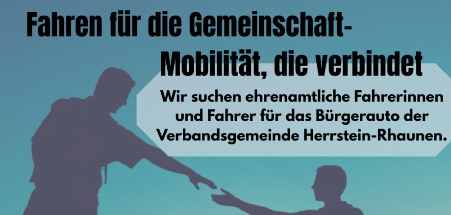 Wir suchen Ehrenamtliche für den Fahrdienst der Bürgerautos