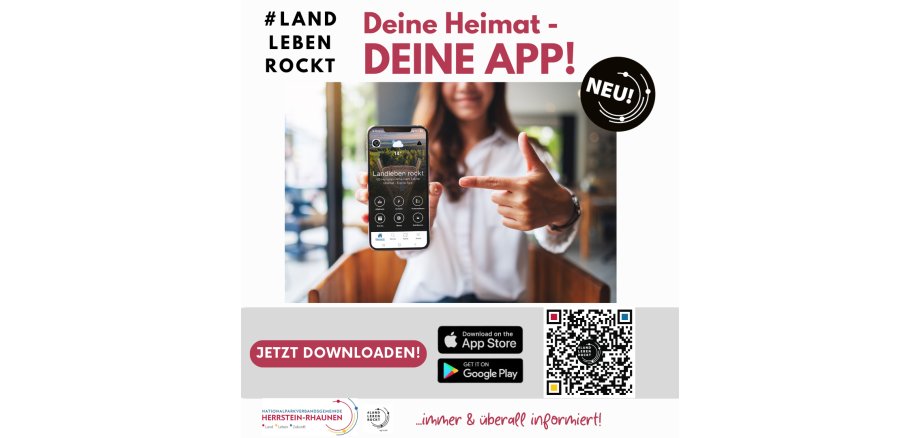 Information zur Einführung der VG-App mit QR-Code zum Download